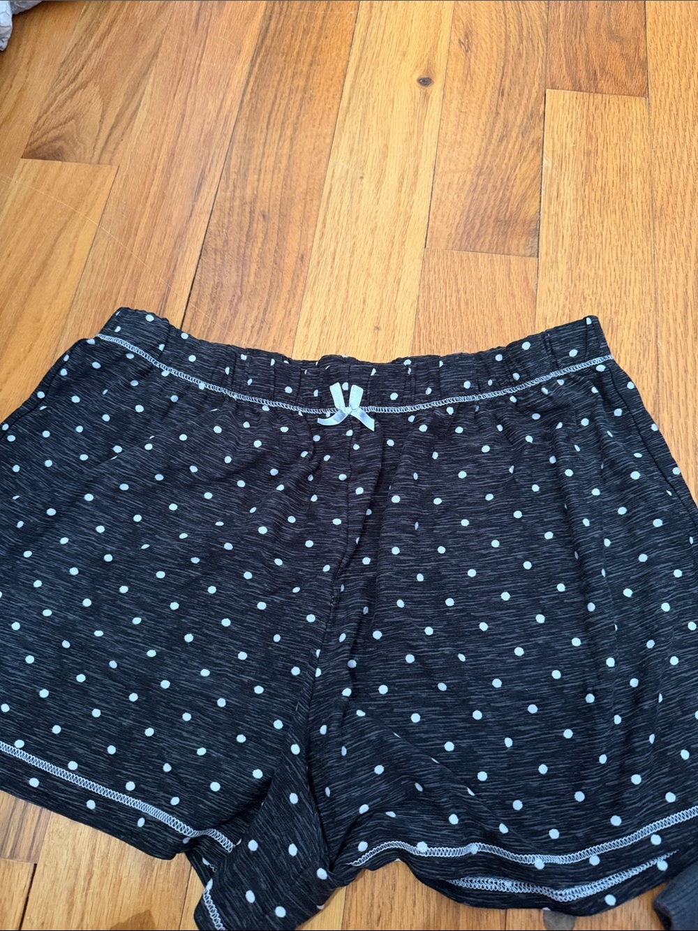 Women’s Black Polka Dot Lounge Shorts